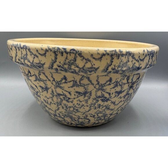 RRP Robinson Ransbottom 9" Spongeware Mixing Bowl Ceramic - Picture 1 of 5